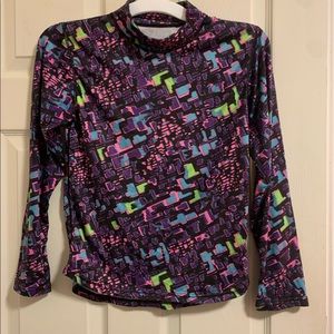 Colorful stretchy workout top